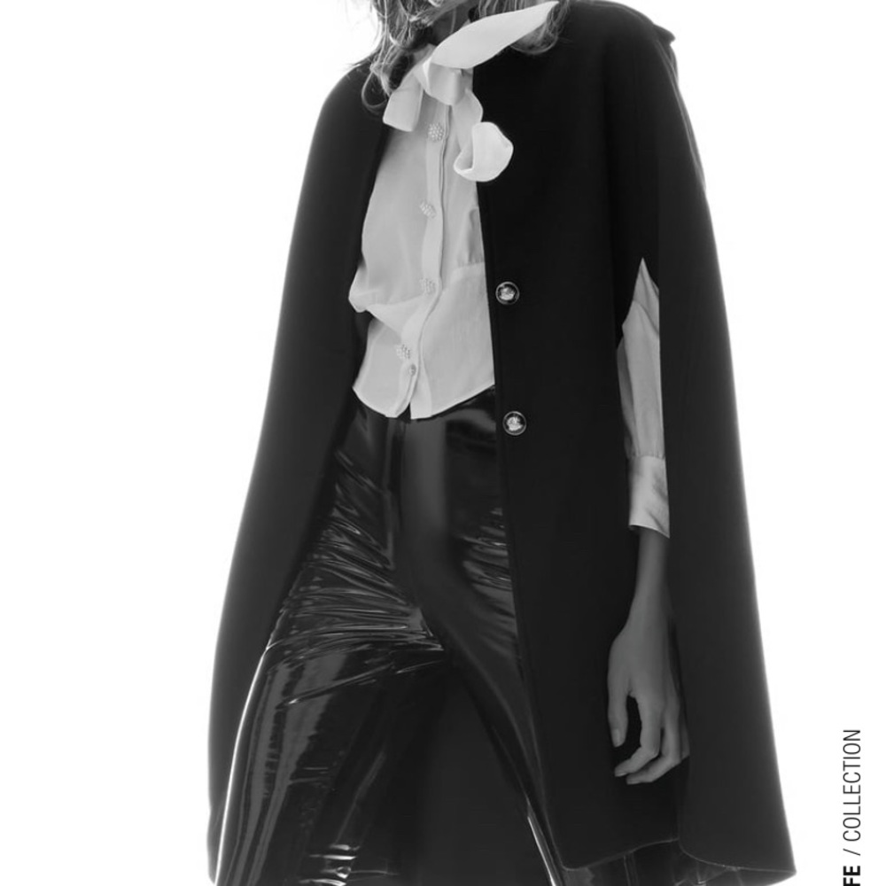 Zara wool cape jacket NWT